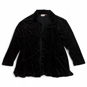 Vintage 90’s Laura Tyler Velvet Velour Button Down Shirt